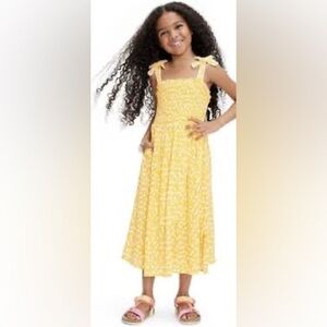 Diane Von Furstenberg like new girls L (10/12) Yellow and White Floral Dress